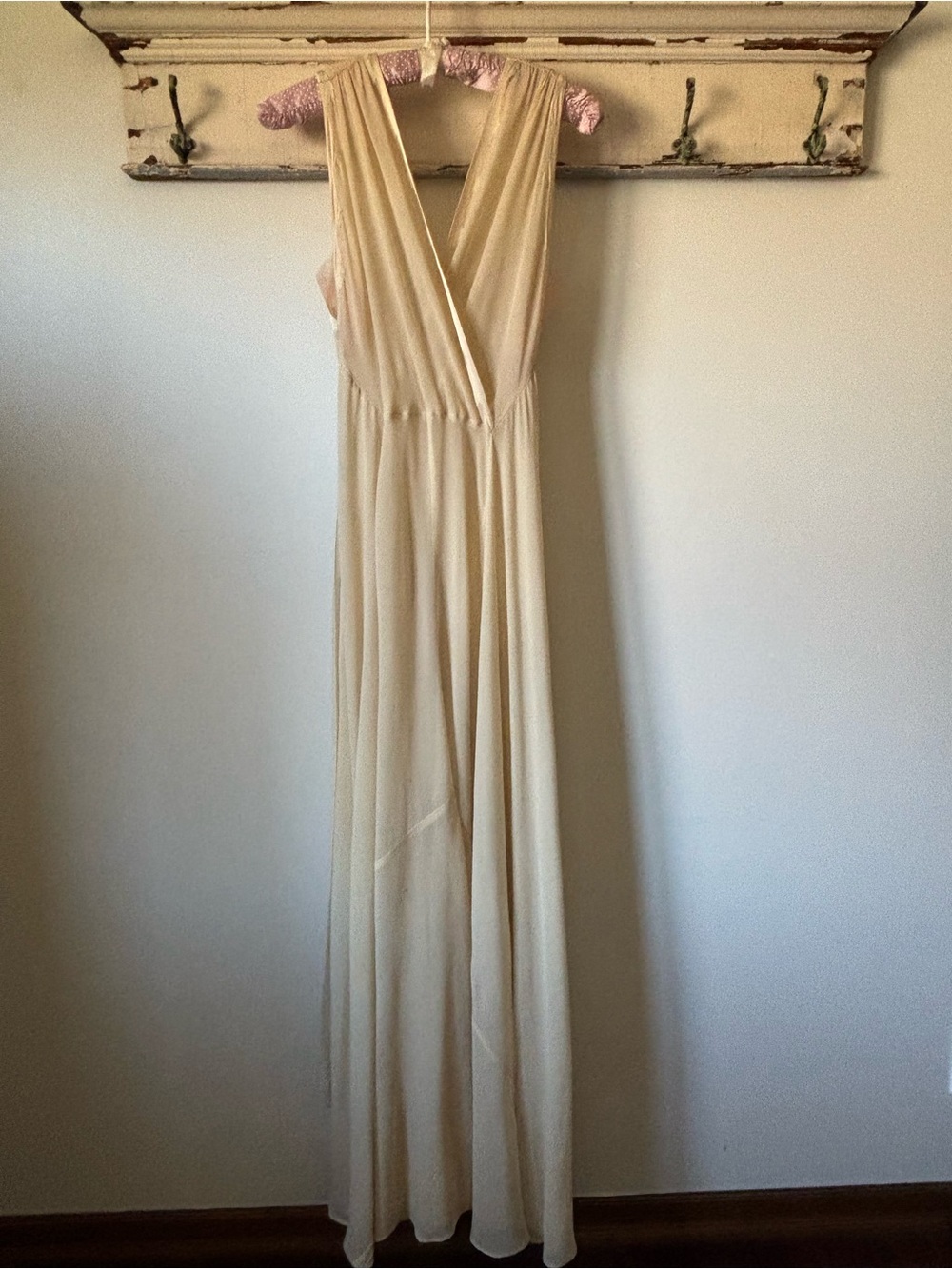 Vintage 1930's Silk Chiffon Wedding Gown - Picture 5 of 10
